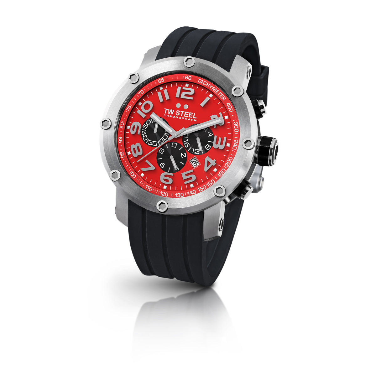 Tempi Red stainless Steel watch Breed Tempo Men main image 4